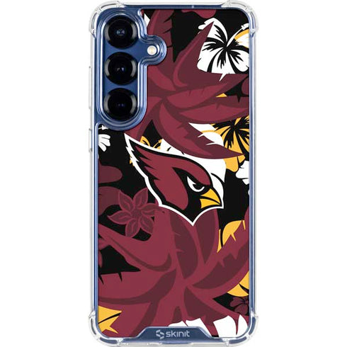 NFL Arizona Cardinals Tropical Print Galaxy S25 Clear Case